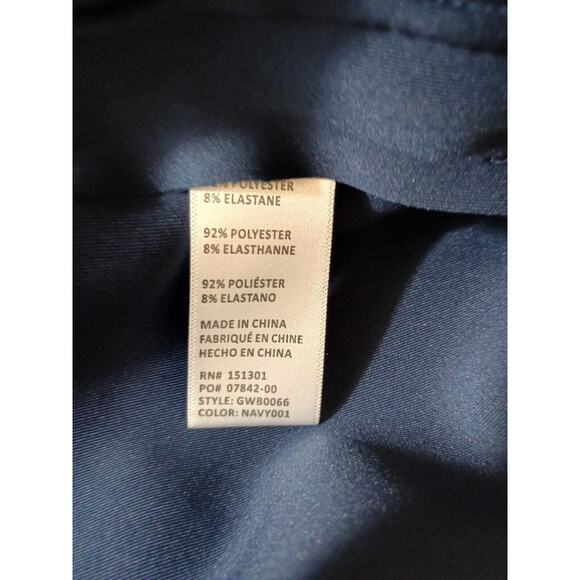 Good American Pants Women 6 (3XL) Navy Scuba Stretch Minimalist Corpcore Trouser - Picture 6 of 6